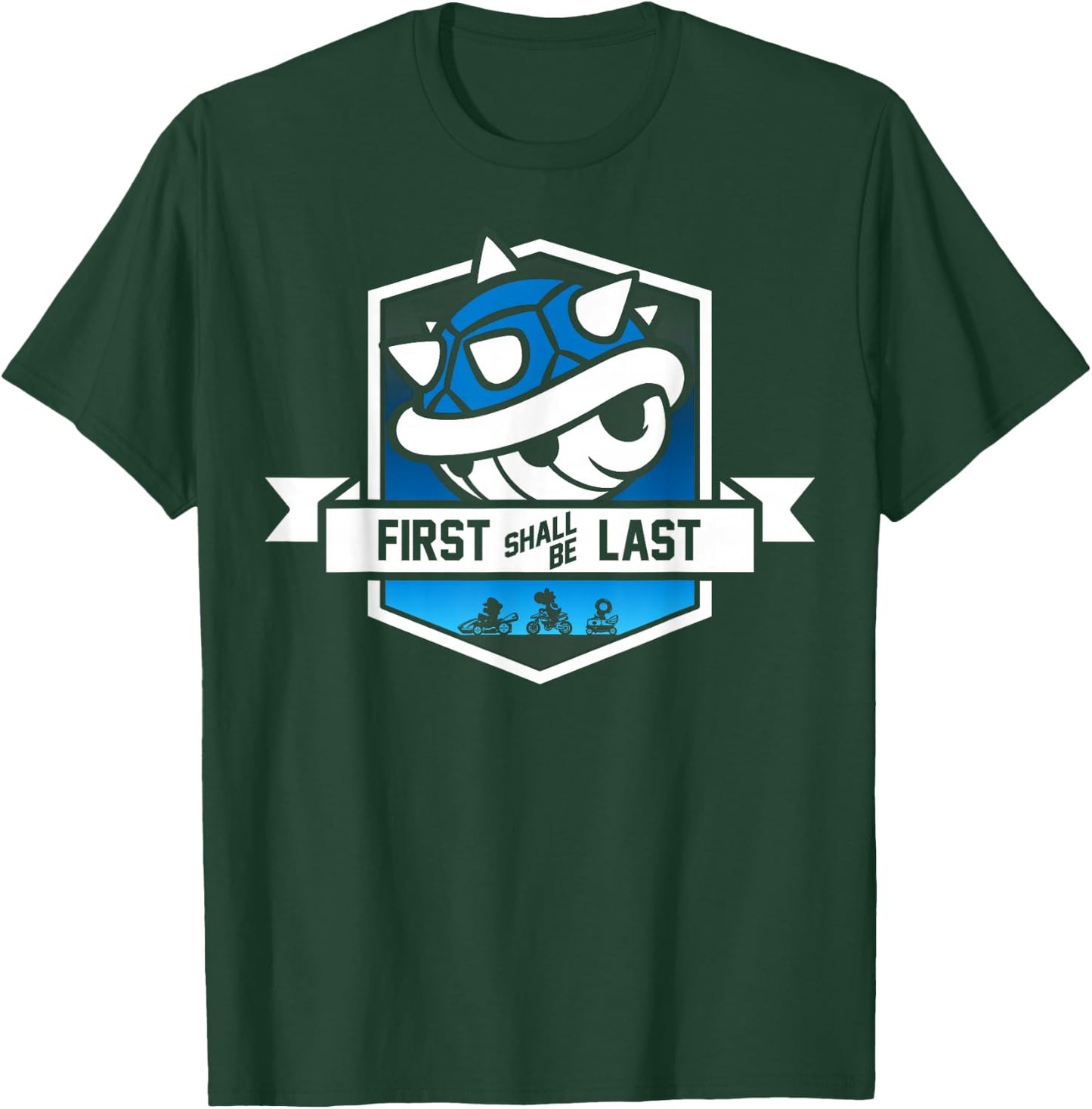 Nintendo Mario Kart Spiny Shell Banner Graphic T-Shirt - T-Shirt | Forest