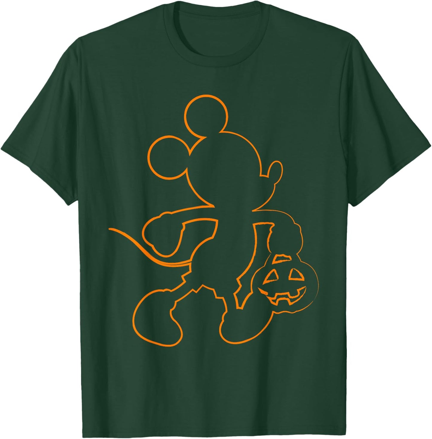 Disney - Mickey Mouse Halloween Outline T-Shirt - T-Shirt | Forest
