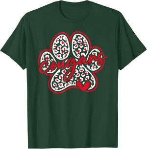 Vintage Cougars School Sports Team Spirit Back To School T-Shirt - T-Shirt | Forest