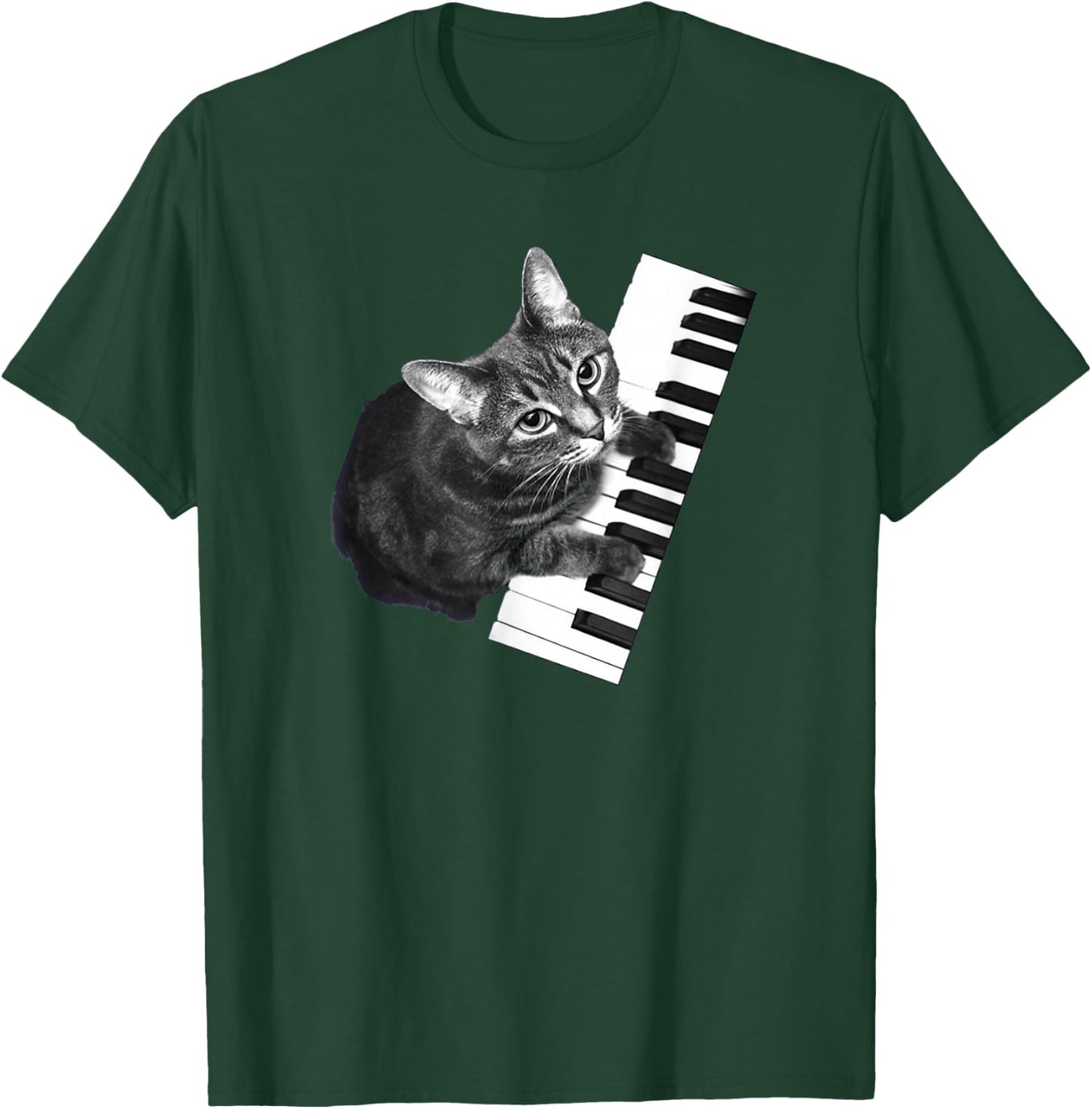Piano Cat Shirt T-Shirt - T-Shirt | Forest