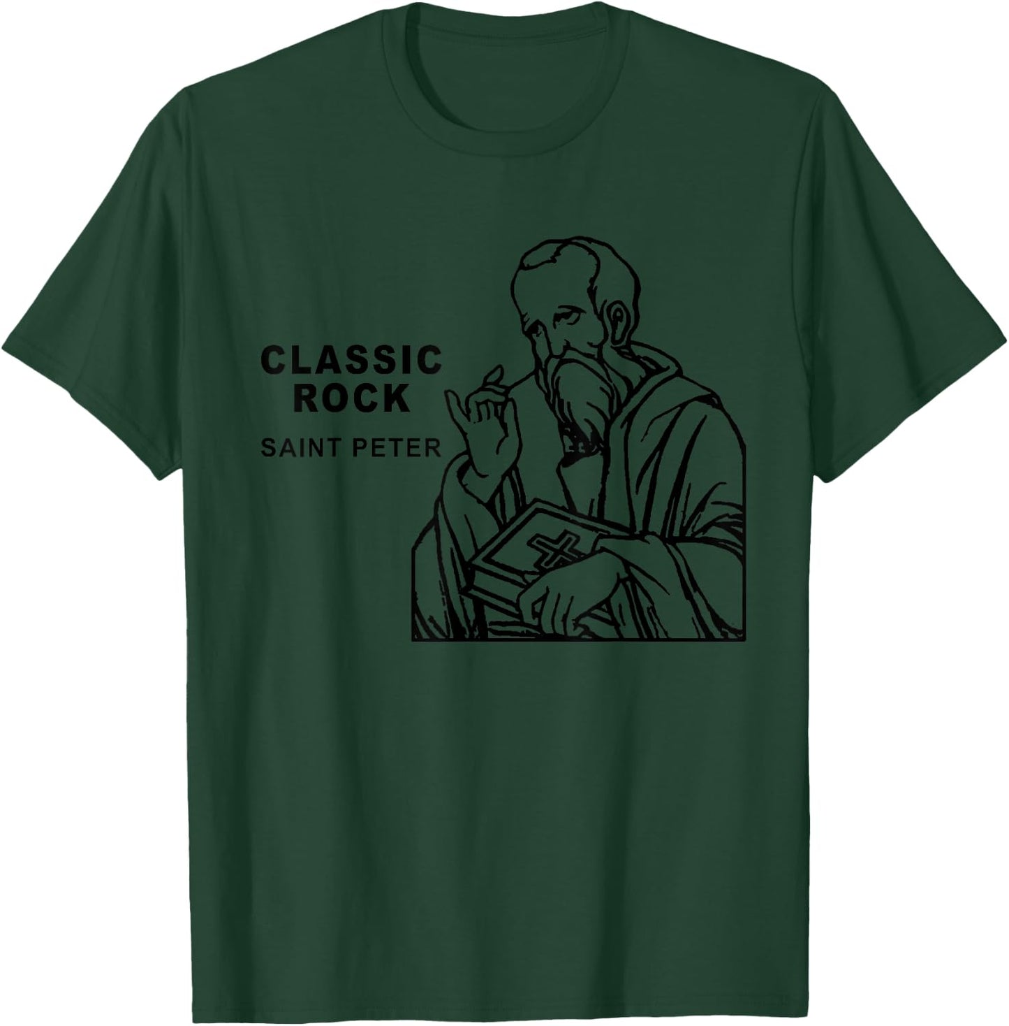 Classic Rock Saint Peter Kingdom Of Heaven T-Shirt - T-Shirt | Forest