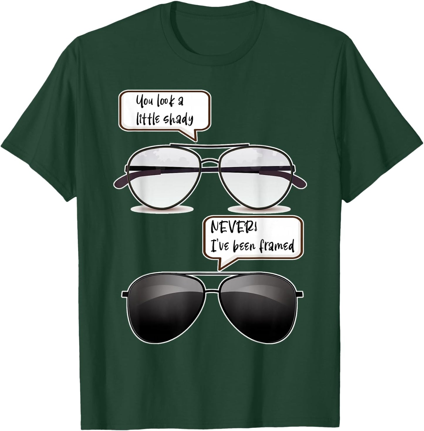 Optician Shady Or Framed Funny Optometry T-Shirt - T-Shirt | Forest