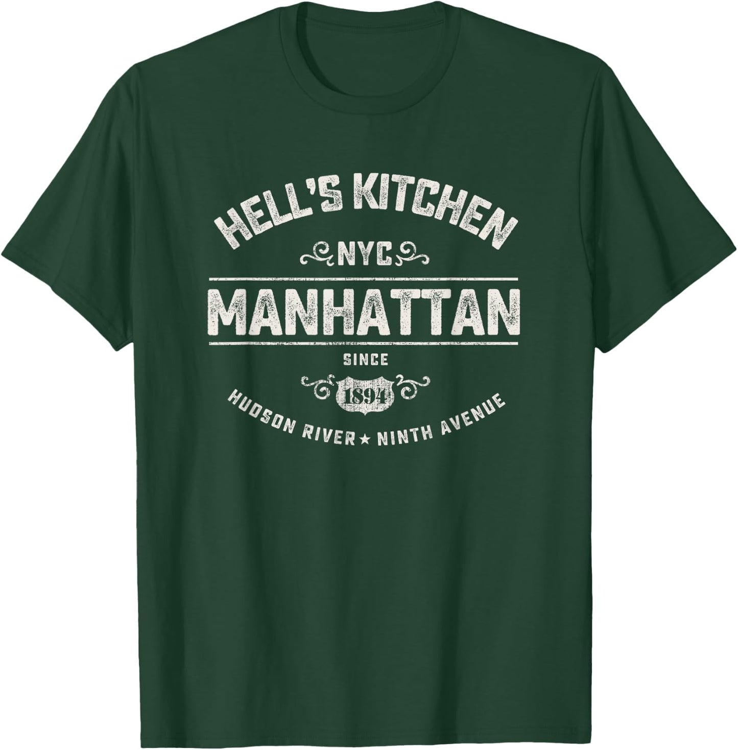 Hell s Kitchen New York City Cool Vintage T-Shirt - T-Shirt | Forest