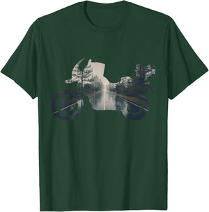 Adventure Motorcycle Bike Travel Off Road Nature T-Shirt - T-Shirt | Forest
