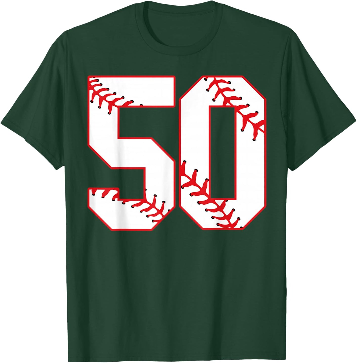 Fiftieth Anniversary Birthday Party 50th Baseball T-Shirt - T-Shirt | Forest