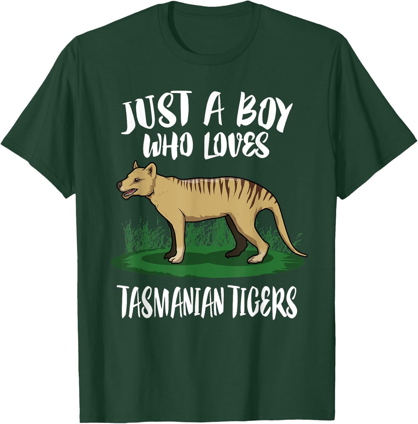 Just A Boy Who Loves Tasmanian Tigers Gift T-Shirt - T-Shirt | Forest
