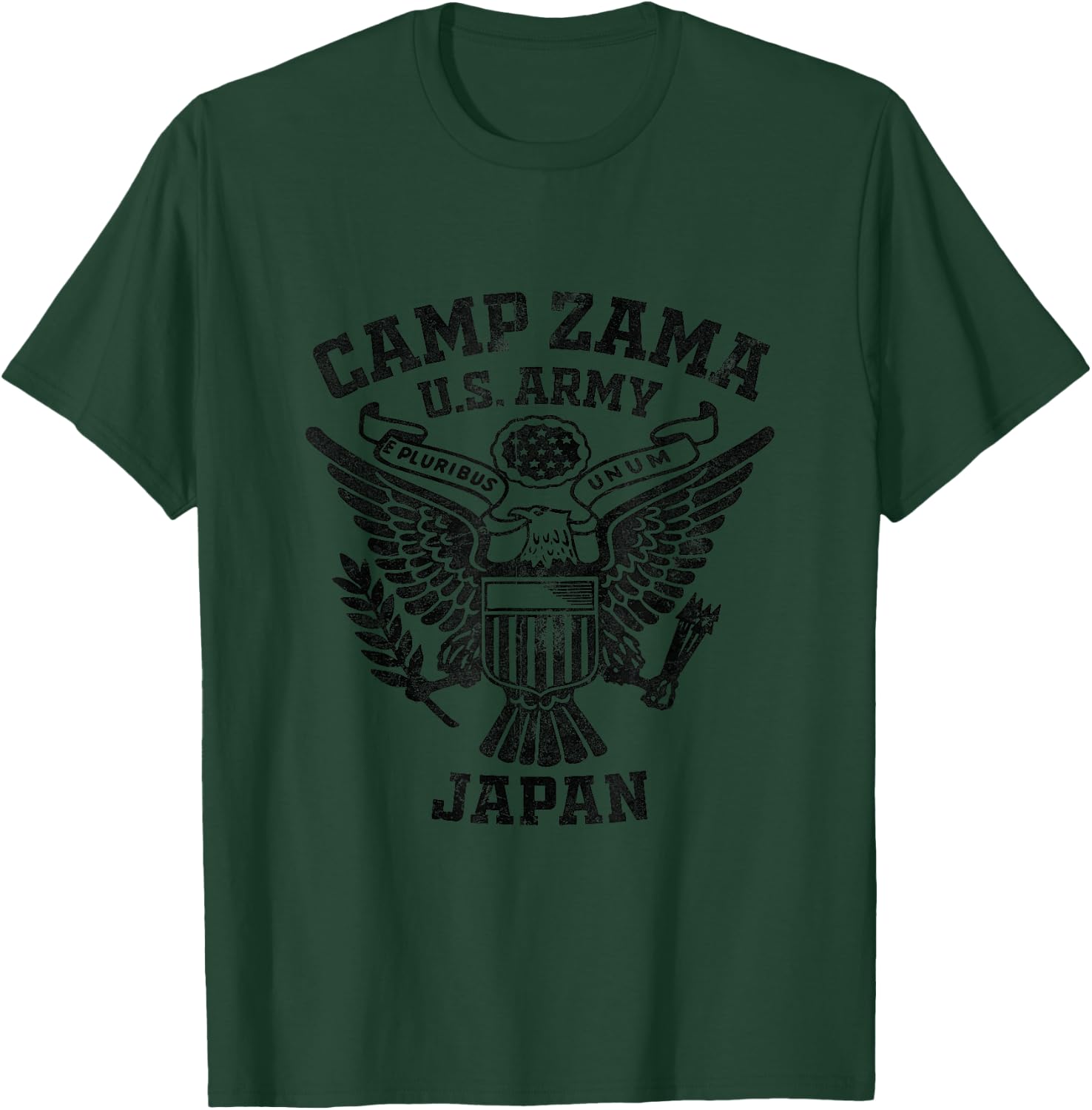 Camp Zama Japan Military Base Veteran Vintage Gifts T-Shirt - T-Shirt | Forest