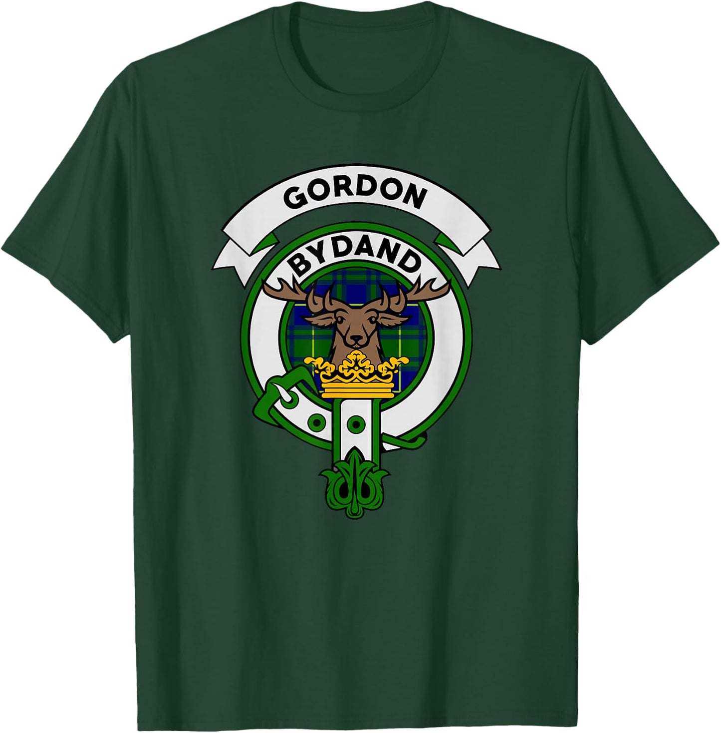 Gordon Clan Badge Shirt - Scottish Tartan Gifts T-Shirt - T-Shirt | Forest