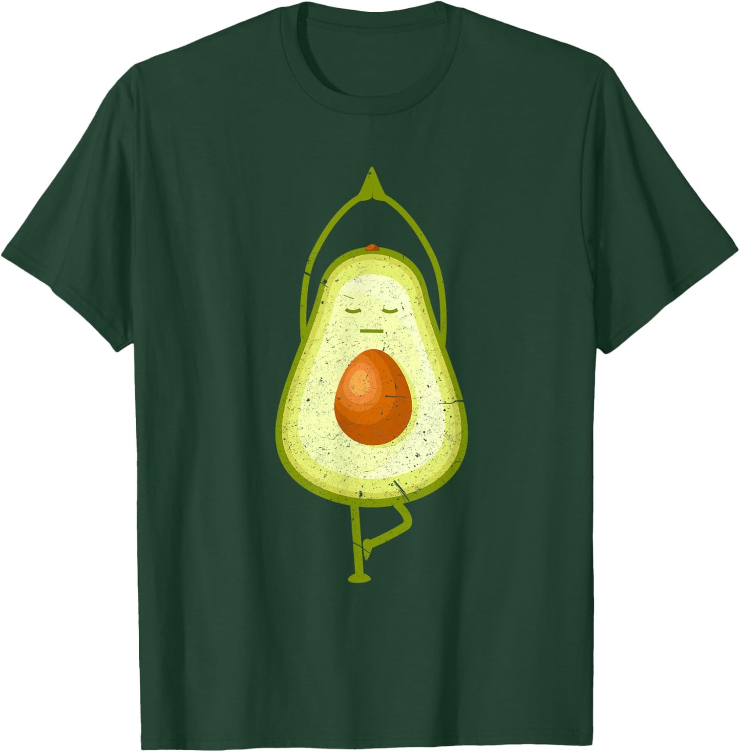 Avocado Yoga Funny Namaste Meditation Vegan T-Shirt - T-Shirt | Forest
