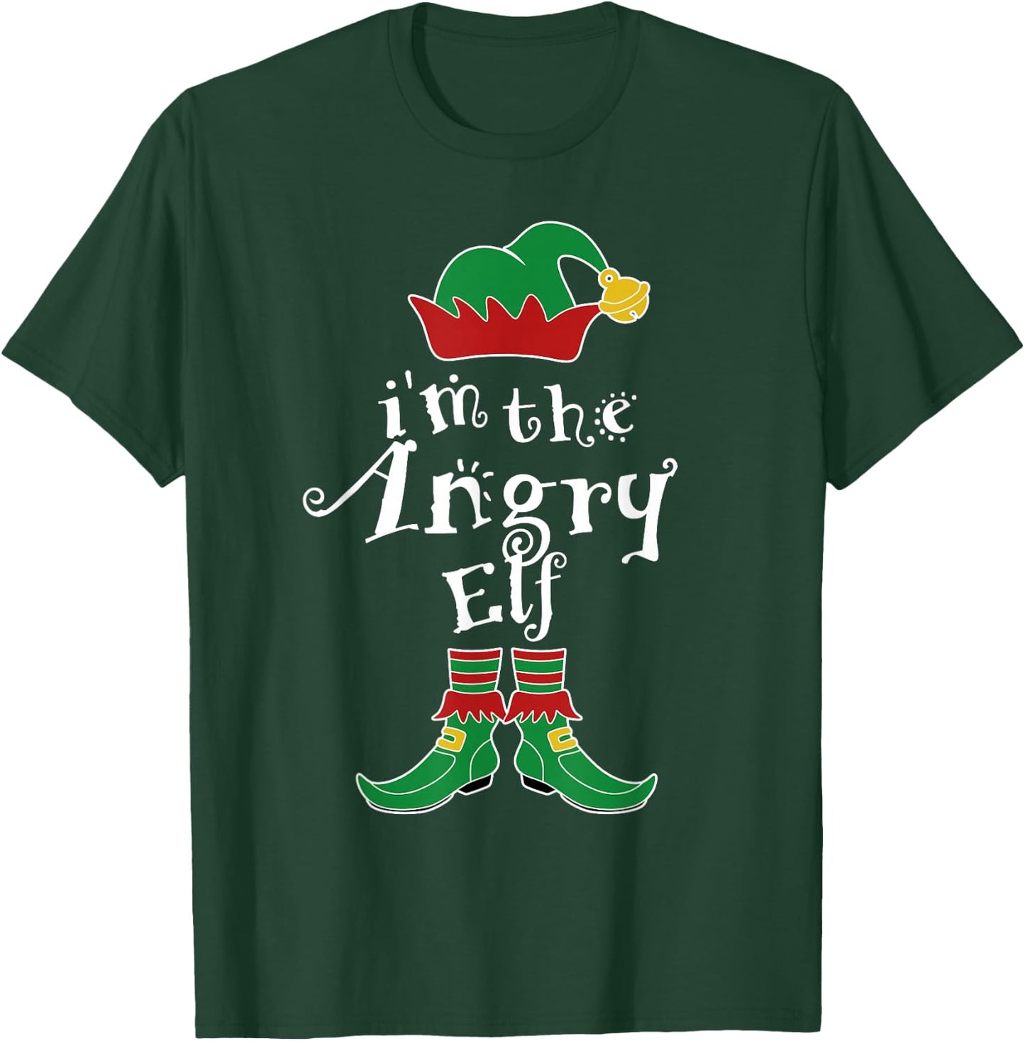 I'm The Angry Elf Family Matching Funny T-Shirt - T-Shirt | Forest