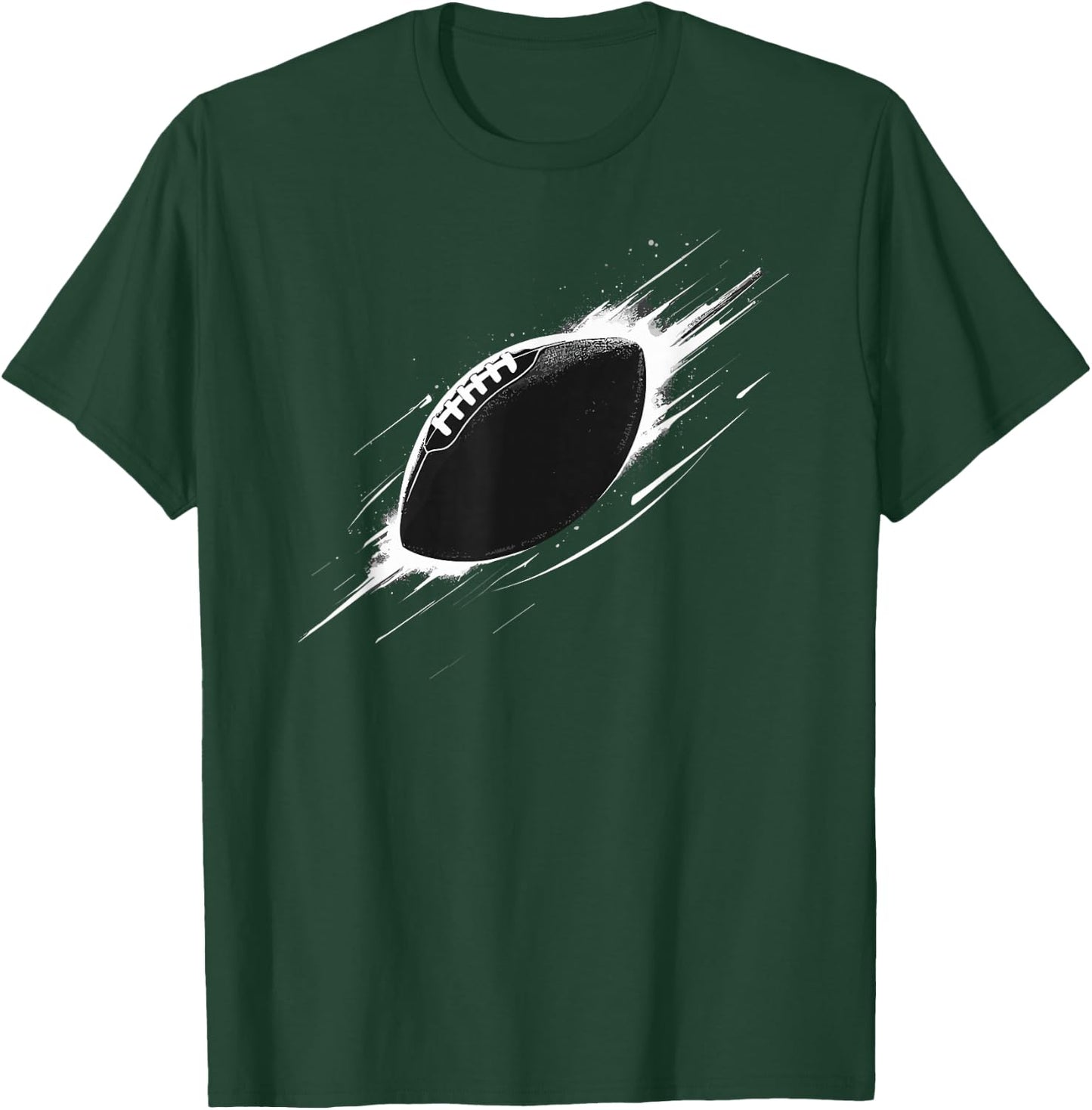 American Football Minimal Football Graphic T-Shirt - T-Shirt | Forest
