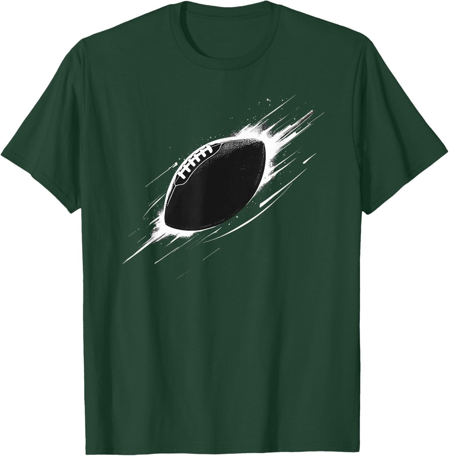 American Football Minimal Football Graphic T-Shirt - T-Shirt | Forest