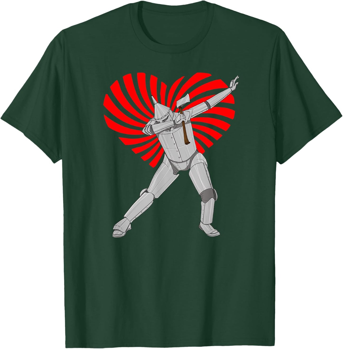 Retro Wizard of OZ Tin Man Shirt - Swirl Heart Valentine T-Shirt - T-Shirt | Forest