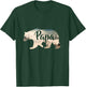 Men's Papa Bear & Forest Awesome Camping T-Shirt - T-Shirt | Forest