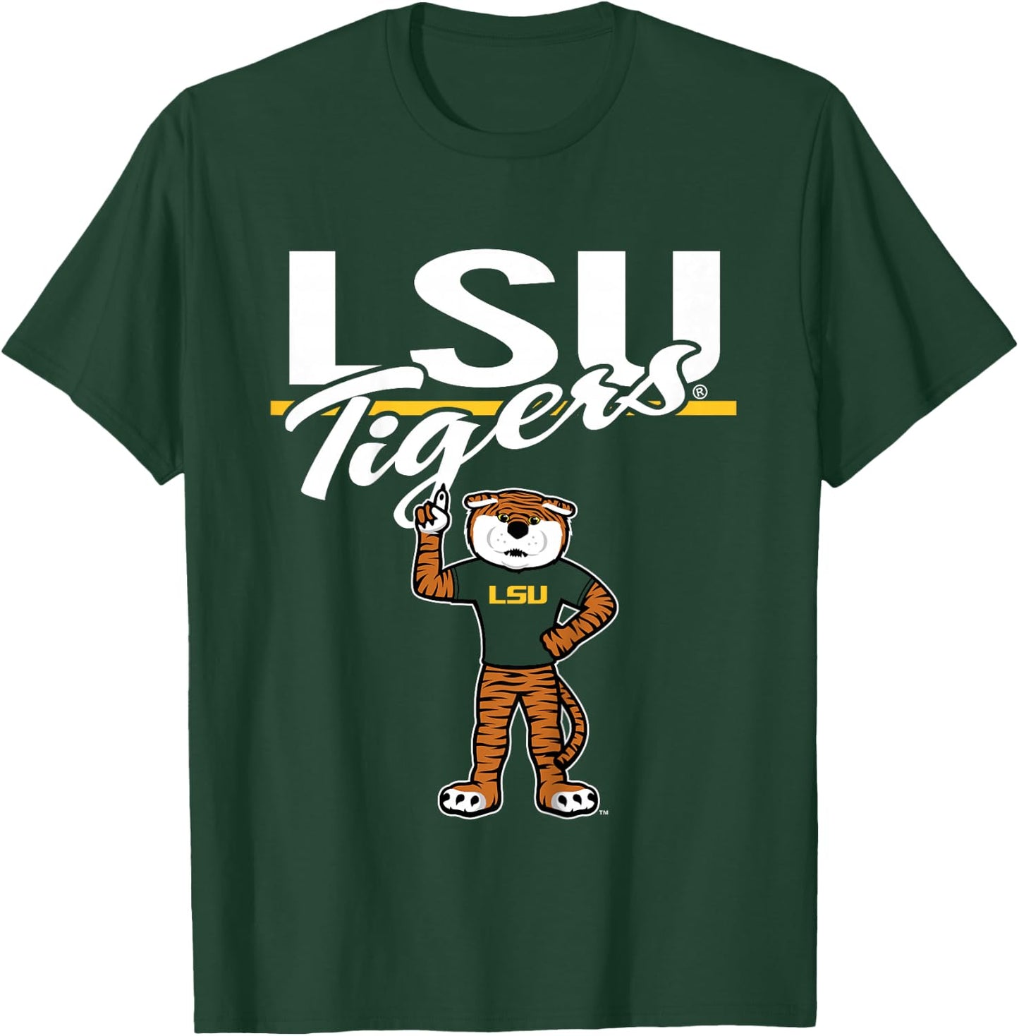 Kids LSU Tigers Kid's Mascot Purple Officially Licensed T-Shirt - T-Shirt | Forest