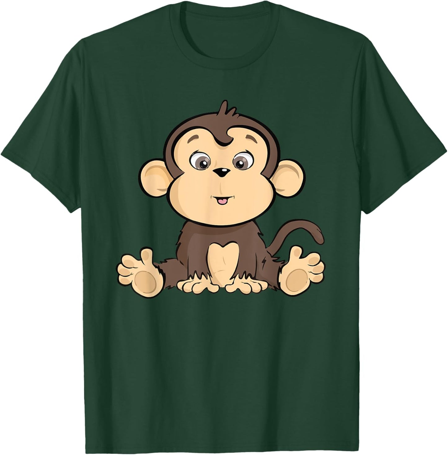 Cute Monkey T-Shirt - T-Shirt | Forest