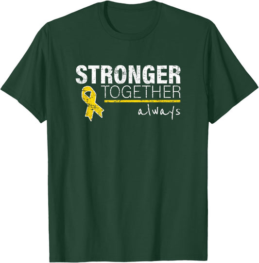 Childhood Cancer Awareness Gold Ribbon Gift Men Women Kid T-Shirt - T-Shirt | Forest