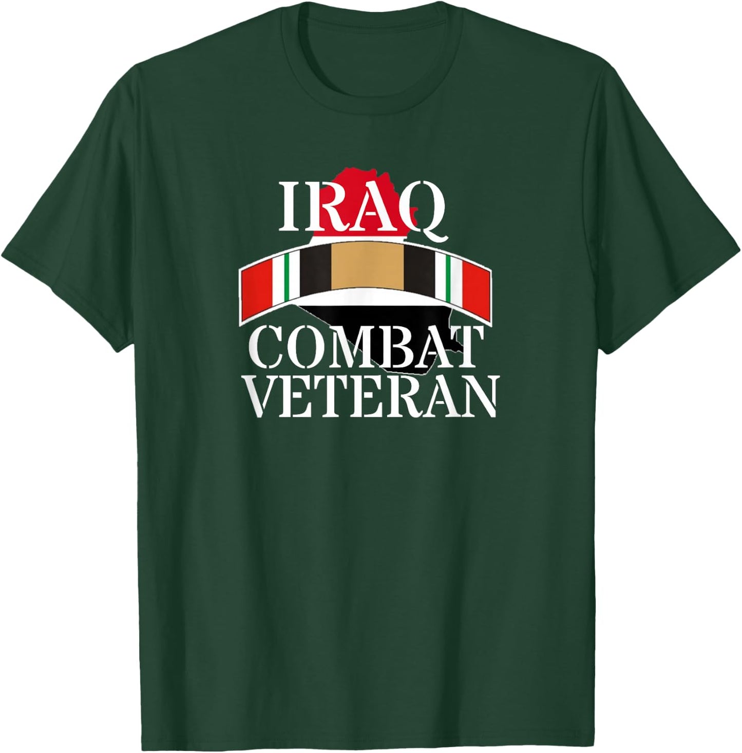 Military Operation Iraqi Freedom OIF Iraq War Ribbon T-Shirt - T-Shirt | Forest