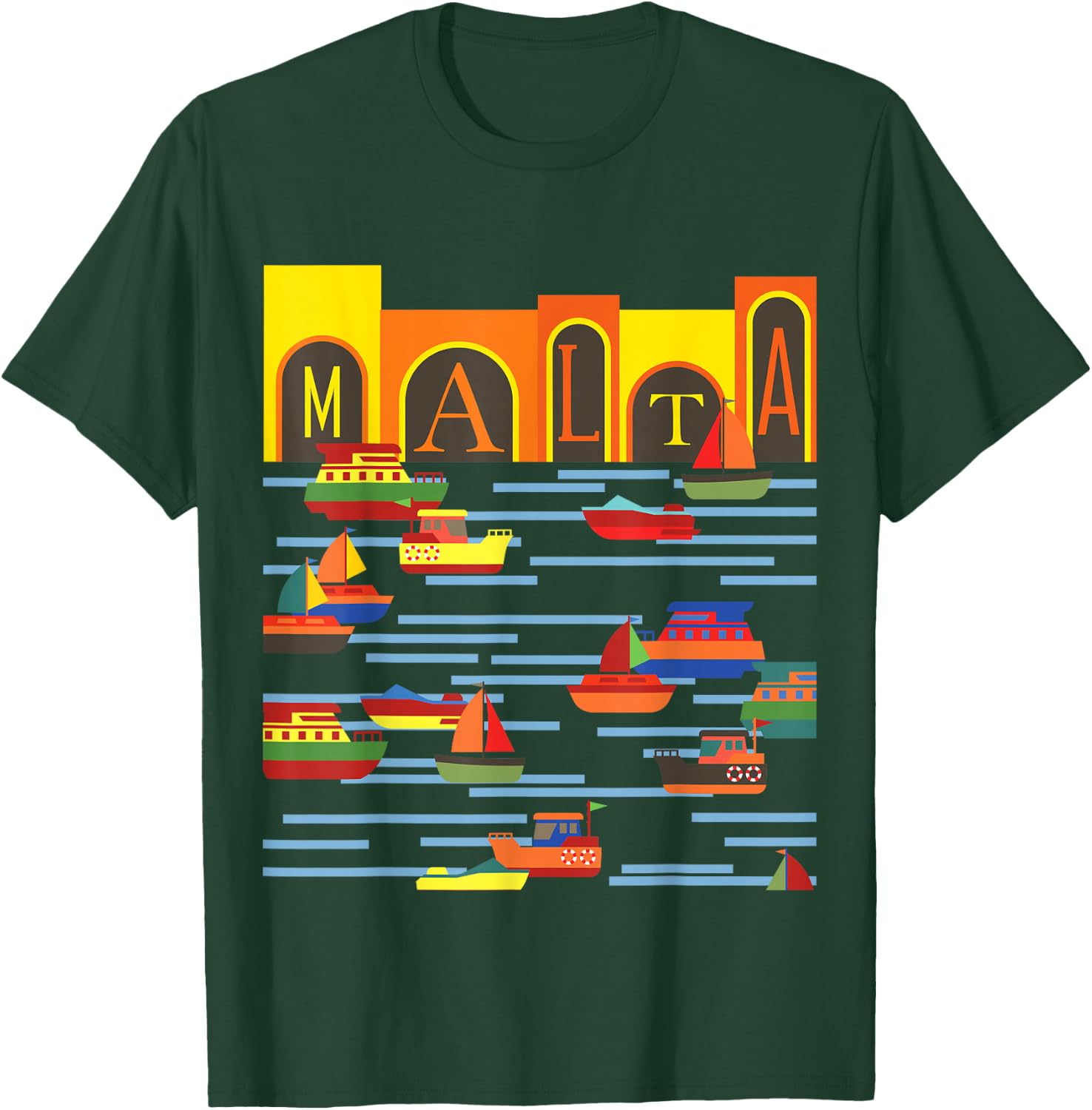Port Island Malta T-Shirt - T-Shirt | Forest