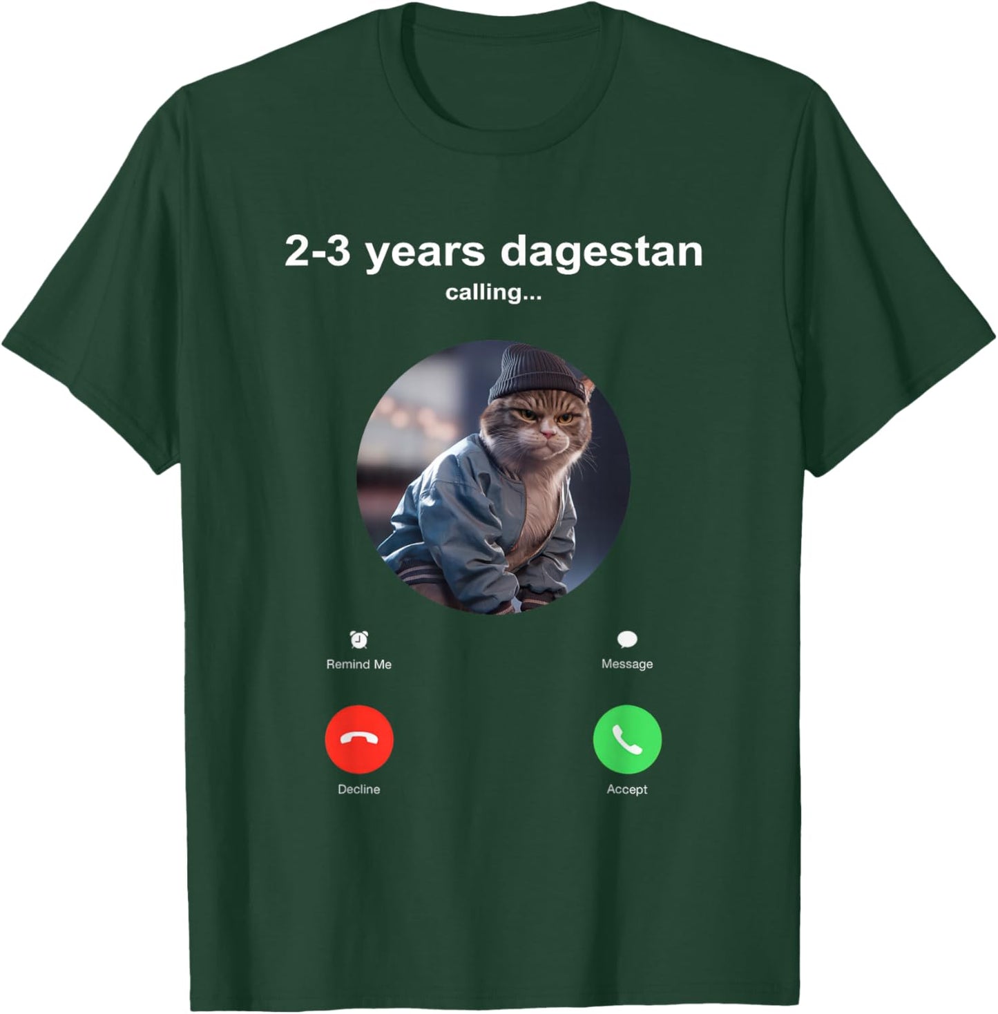 Send Him 2-3 Years Dagestan Funny MMA Wrestling Cat T-Shirt - T-Shirt | Forest