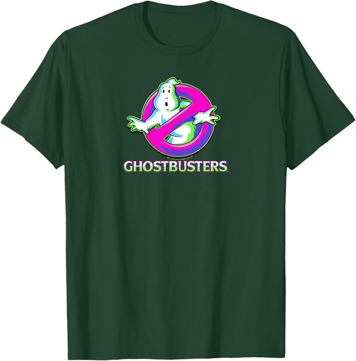 Ghostbusters Colorful Arcade Style Logo Retro Movie T-Shirt - T-Shirt | Forest