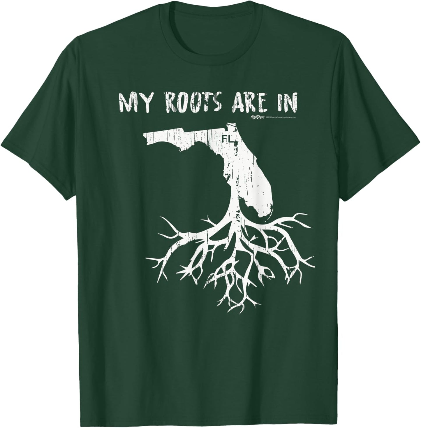 Vintage My Roots Are In Florida State T-Shirt - T-Shirt | Forest