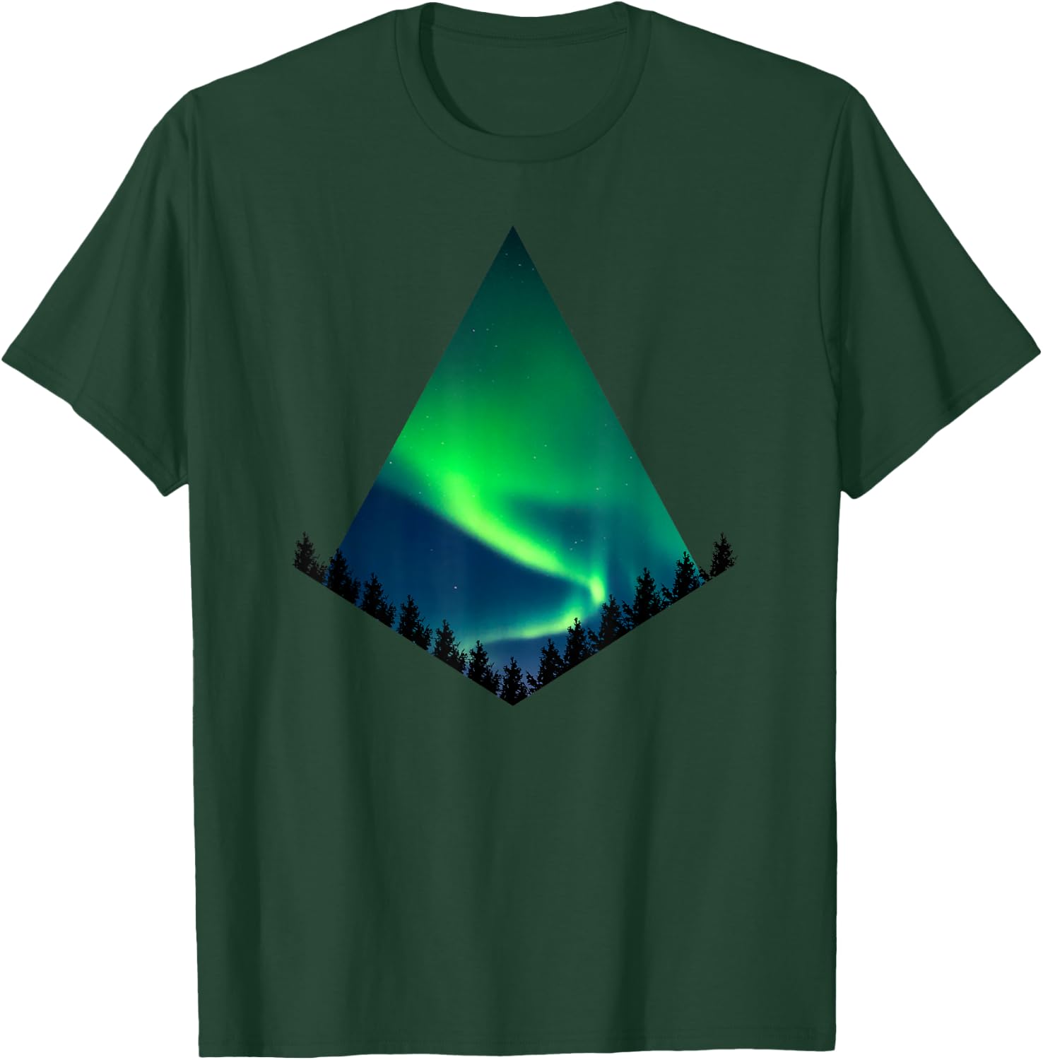 Aurora Borealis - Northern Lights T-Shirt - T-Shirt | Forest