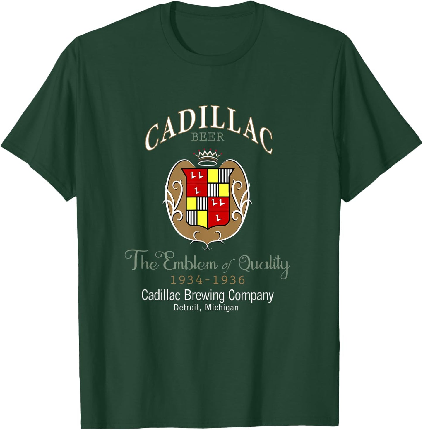 Prohibition Era Cadillac Brewing Company T-Shirt - T-Shirt | Forest