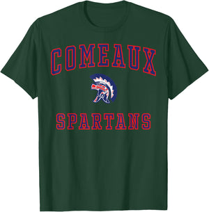 Comeaux High School Spartans C1 T-Shirt - T-Shirt | Forest