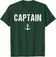 Captain | Boat Owner Novelty Gift T-Shirt - T-Shirt | Forest