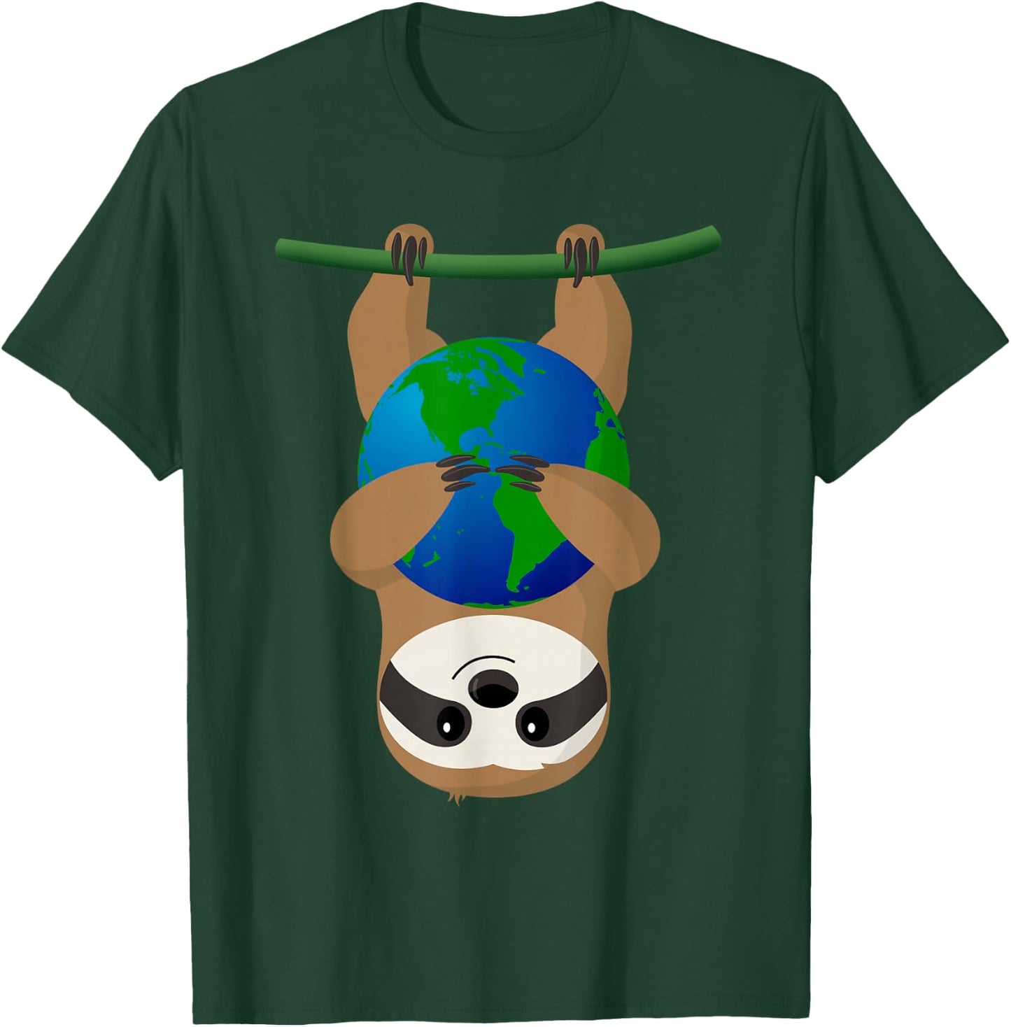 Earth Day Love The Earth Sloth T-Shirt - T-Shirt | Forest