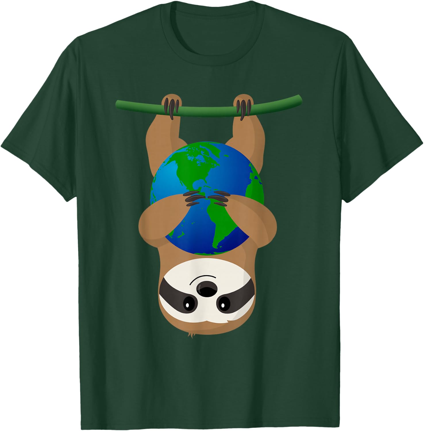 Earth Day Love The Earth Sloth T-Shirt - T-Shirt | Forest