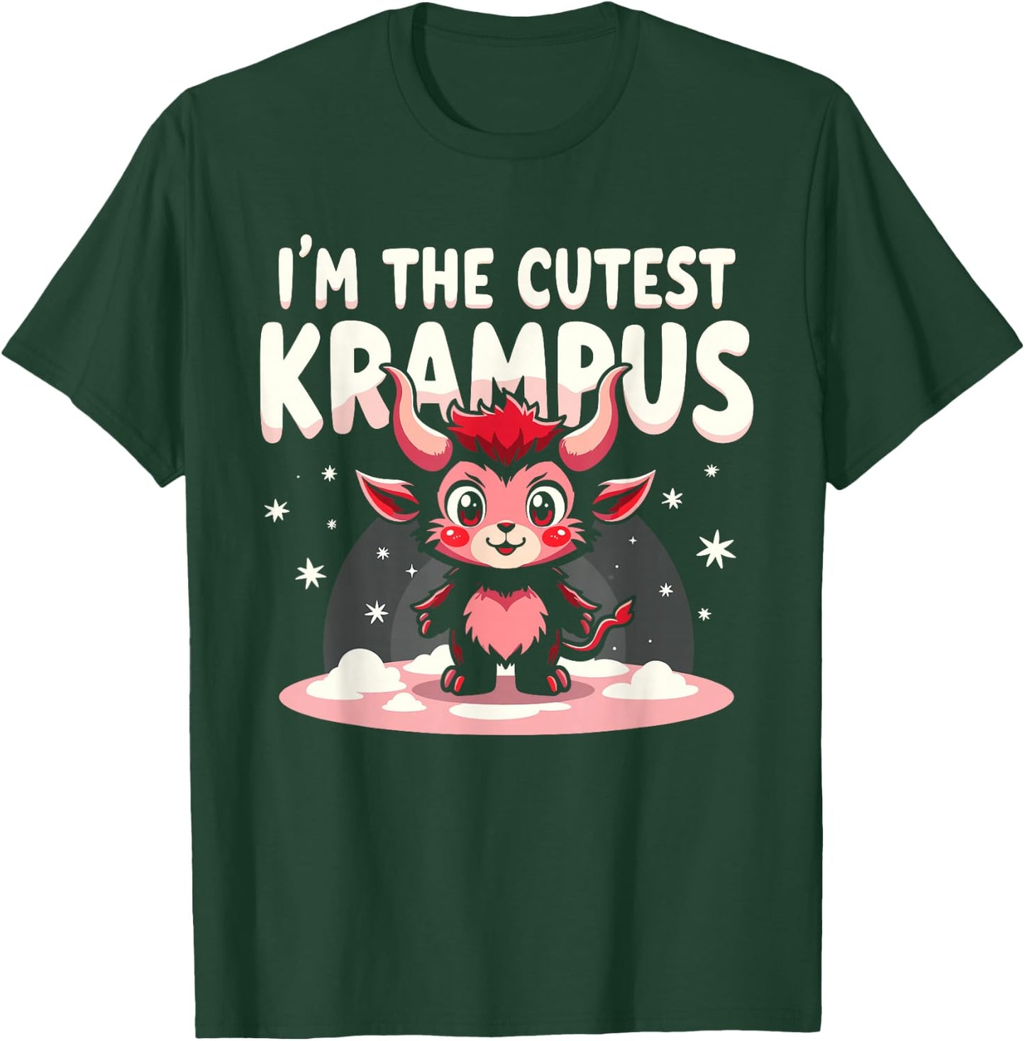 Cute Christmas Monster Krampus Lover Festive Fun Christmas T-Shirt - T-Shirt | Forest