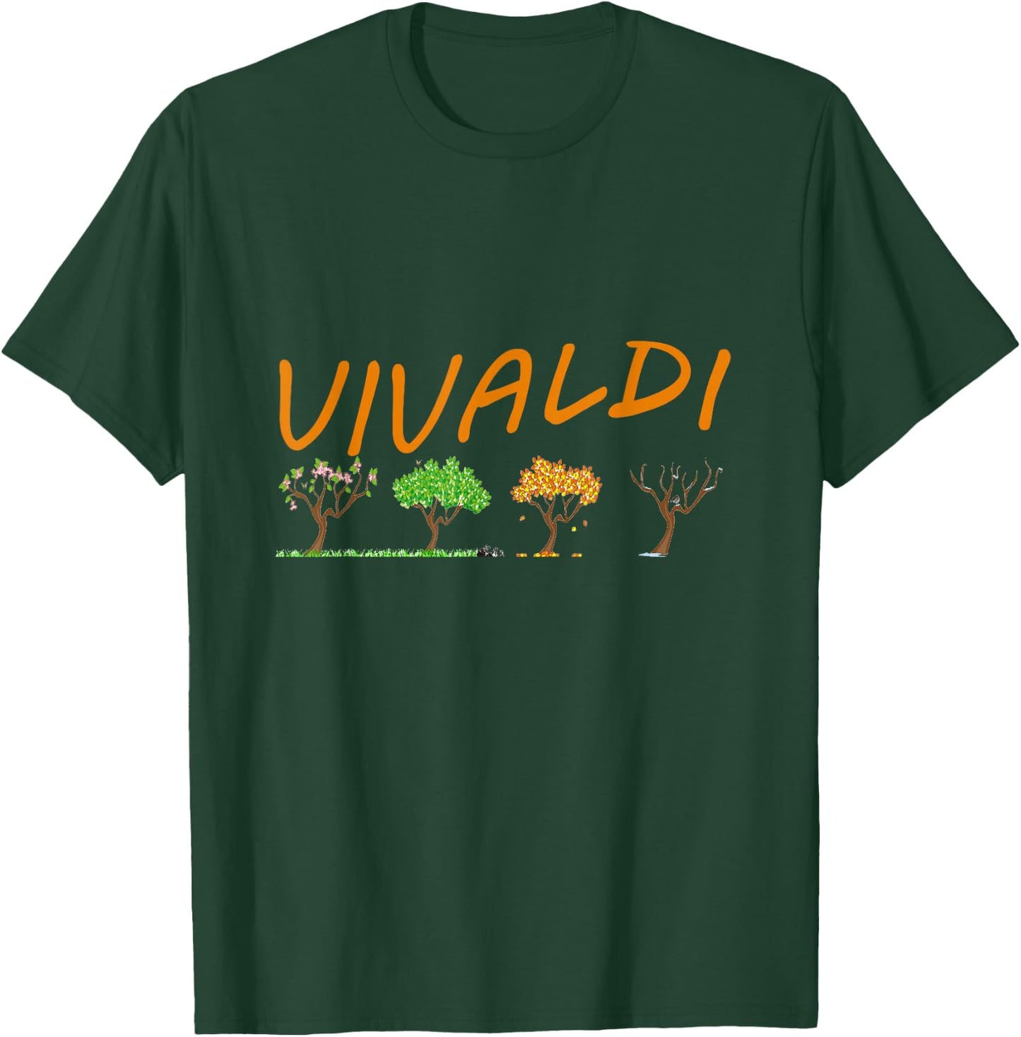 Vivaldi Four Seasons Classic Musical Gift T-Shirt - T-Shirt | Forest