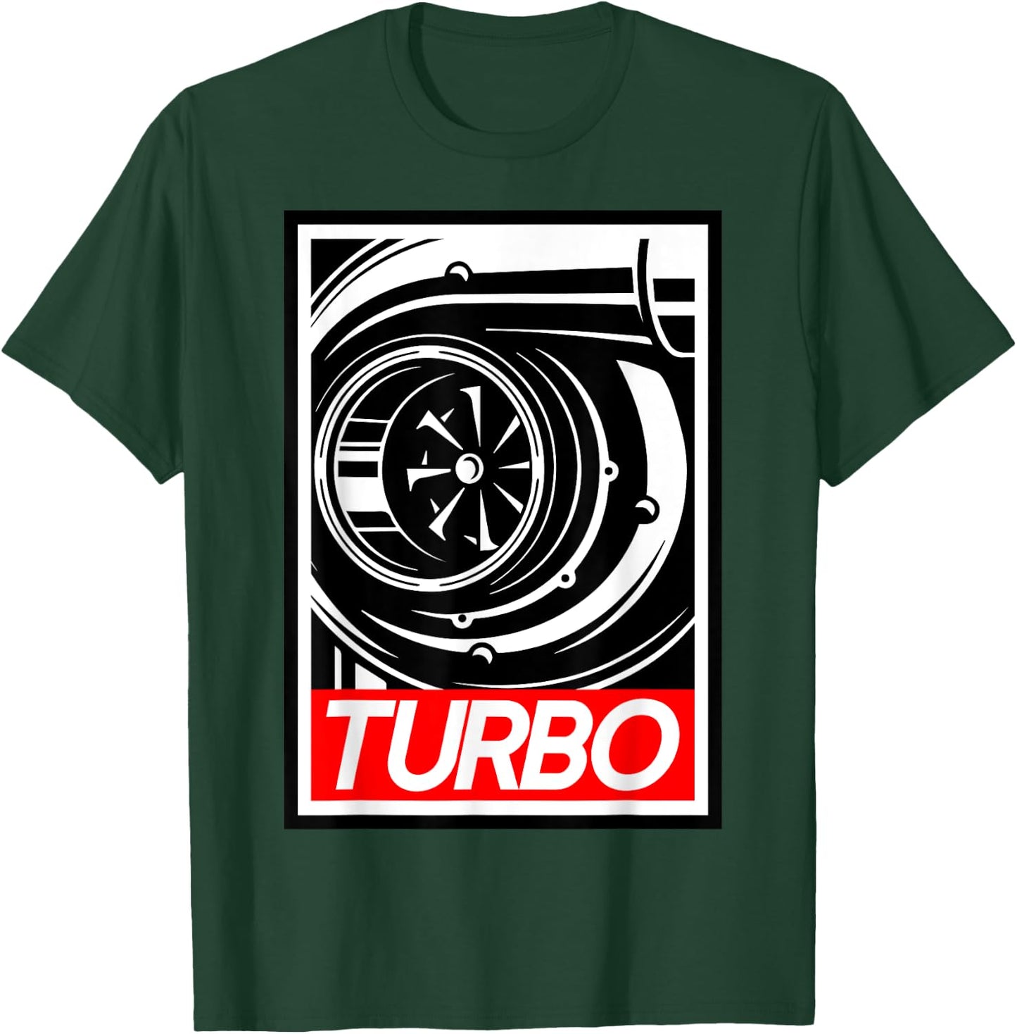 Turbo For people who love boost, racing and drifting. T-Shirt - T-Shirt | Forest