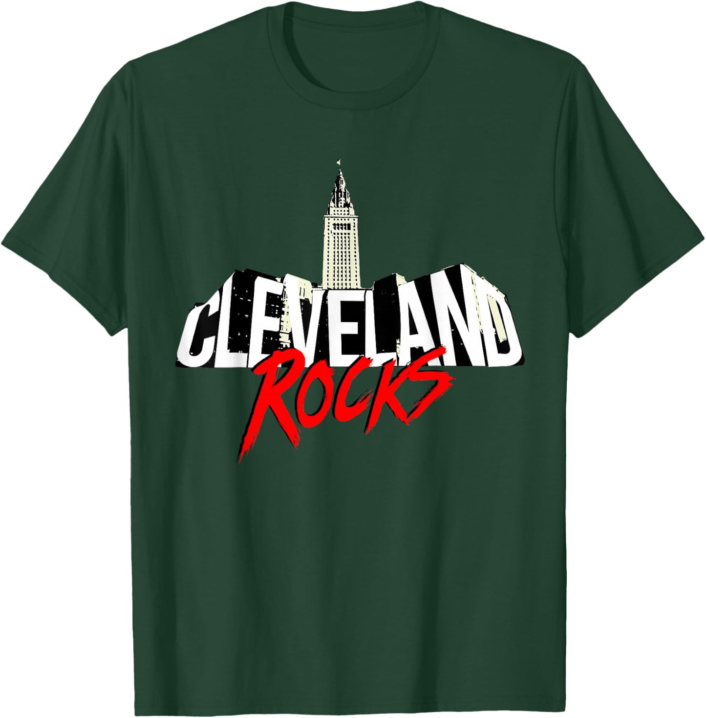 Cleveland Rocks Cleveland Shirt Ohio T Shirts Women Men Kids T-Shirt - T-Shirt | Forest