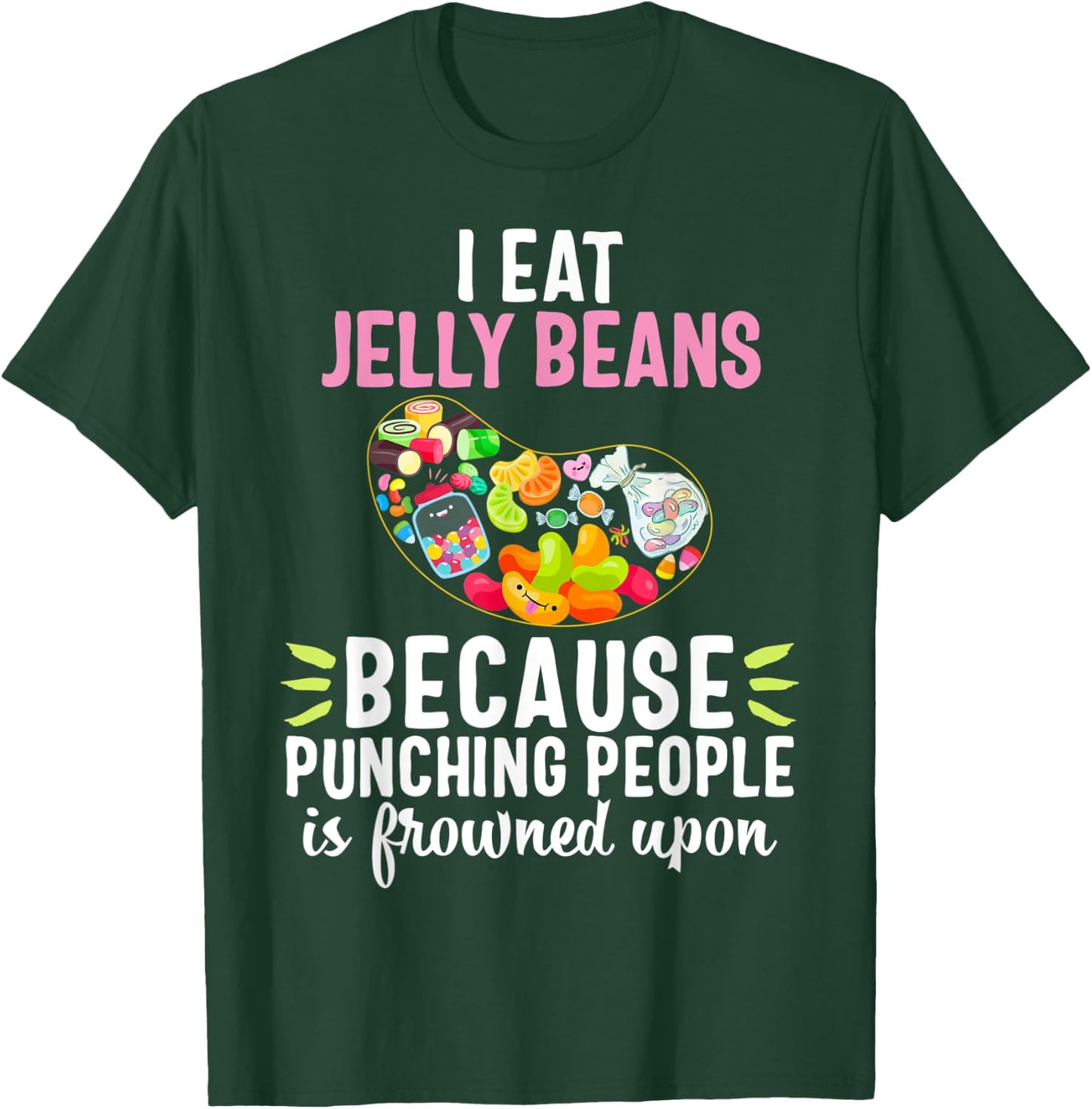 Jelly Bean Soft Sugar Candy Fruity Juicy Kids Gift T-Shirt - T-Shirt | Forest