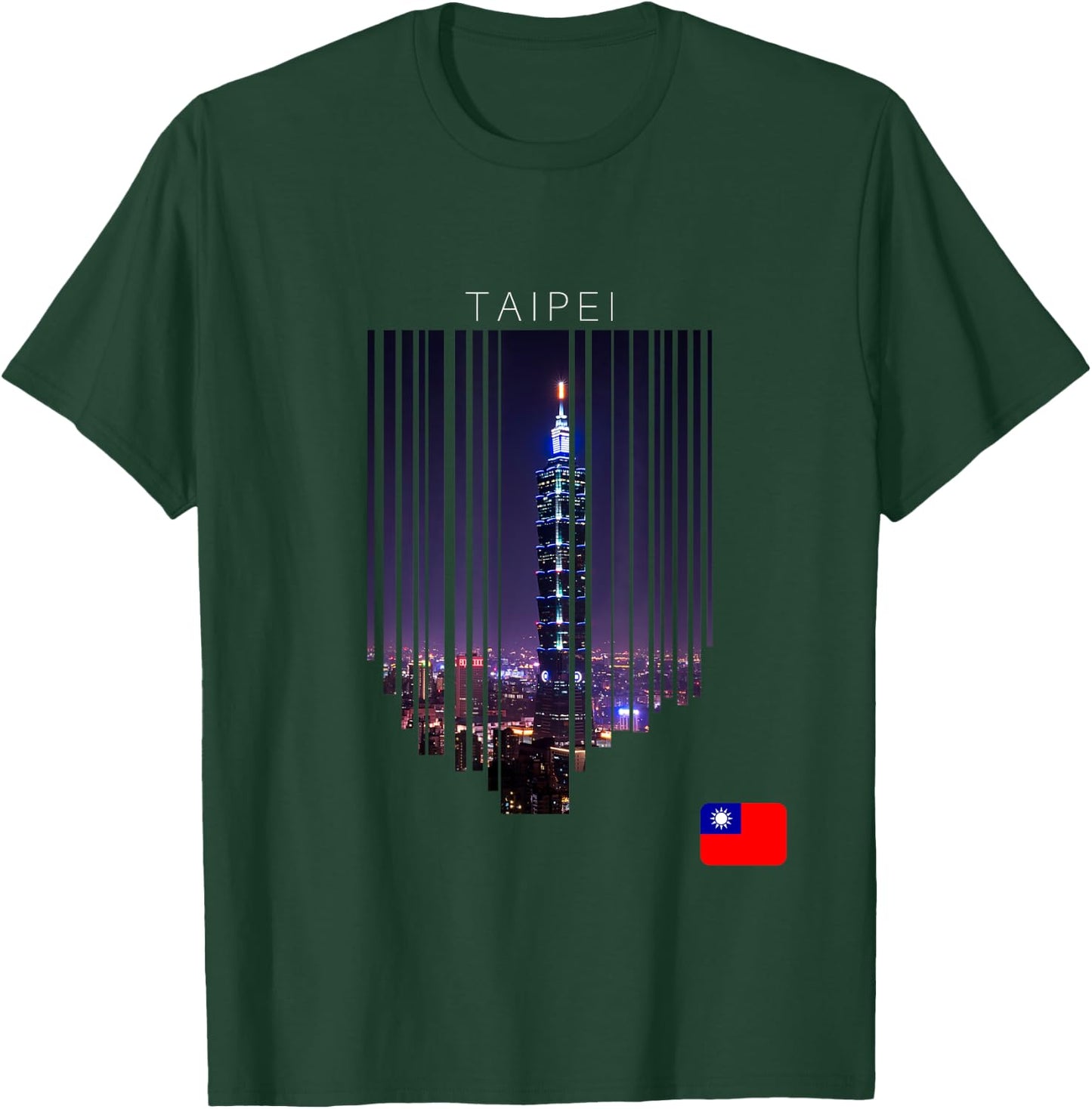 Taipei Taiwan Flag T-Shirt - T-Shirt | Forest