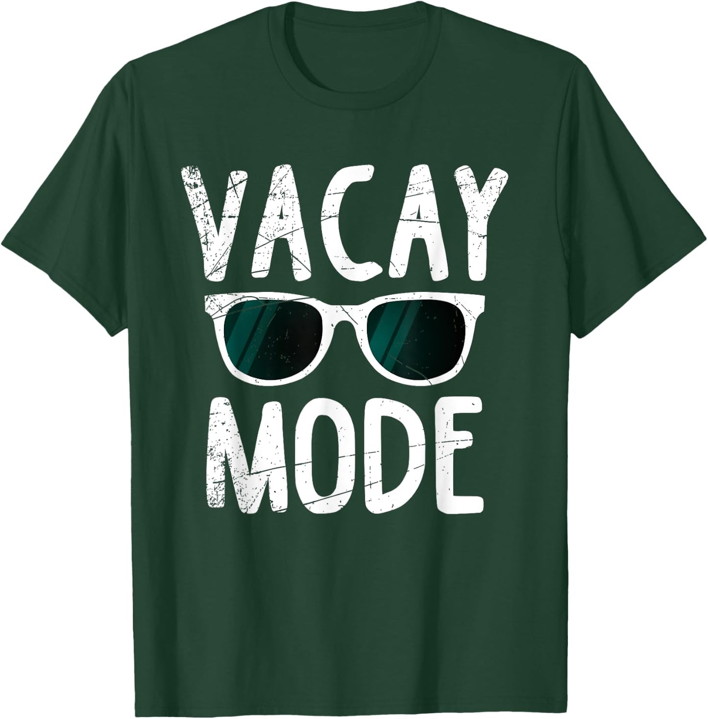 Vacay Mode Funny Family Vacation Beach Holiday Travel Gift Men Women Girls Kids T-Shirt - T-Shirt | Forest