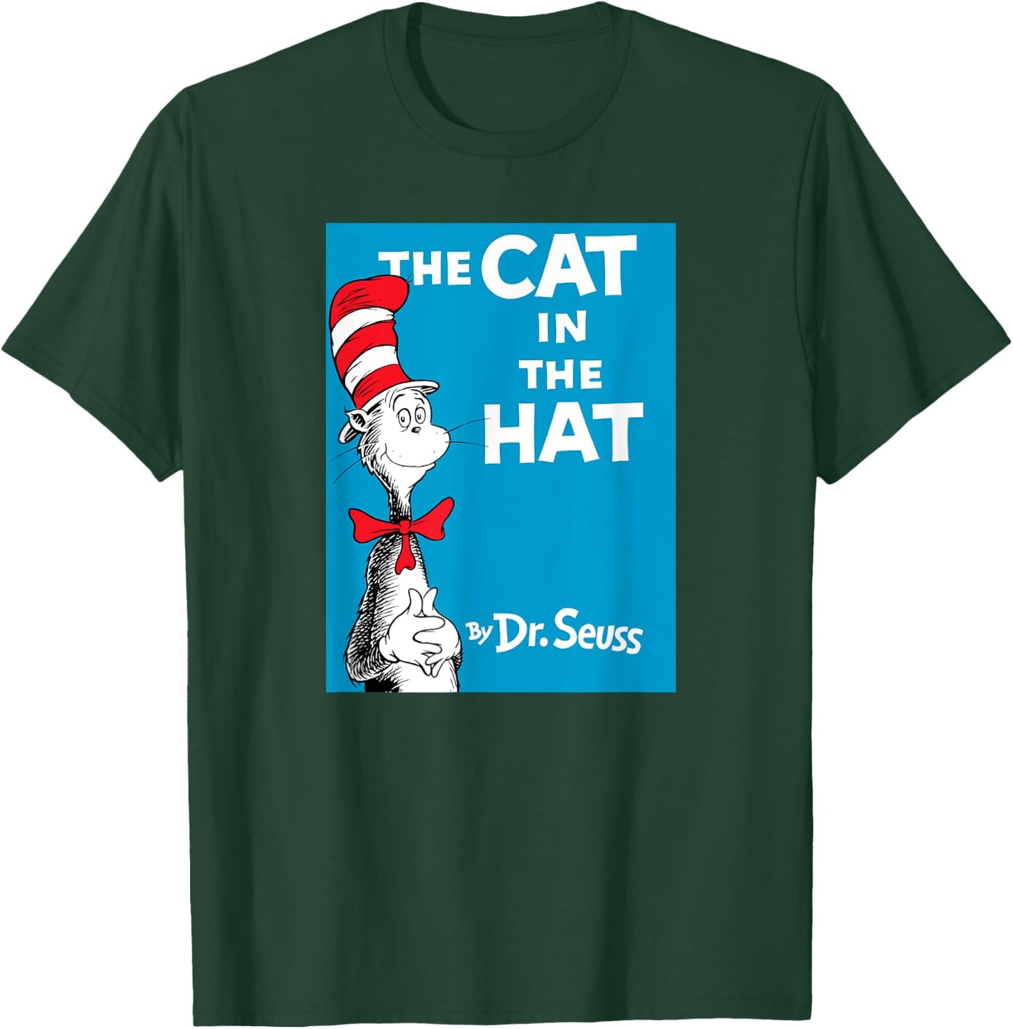 Dr. Seuss The Cat in the Hat Book Cover T-Shirt - T-Shirt | Forest