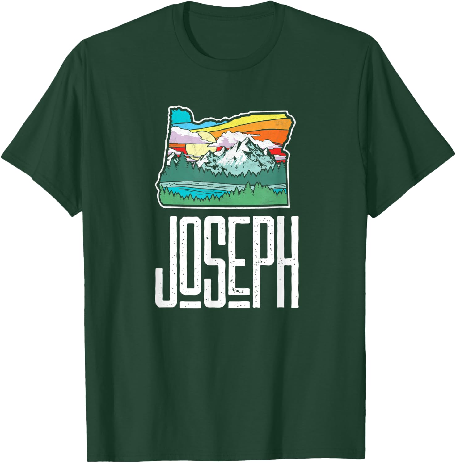 Joseph Vintage Oregon Nature & Outdoors Retro Graphic T-Shirt - T-Shirt | Forest