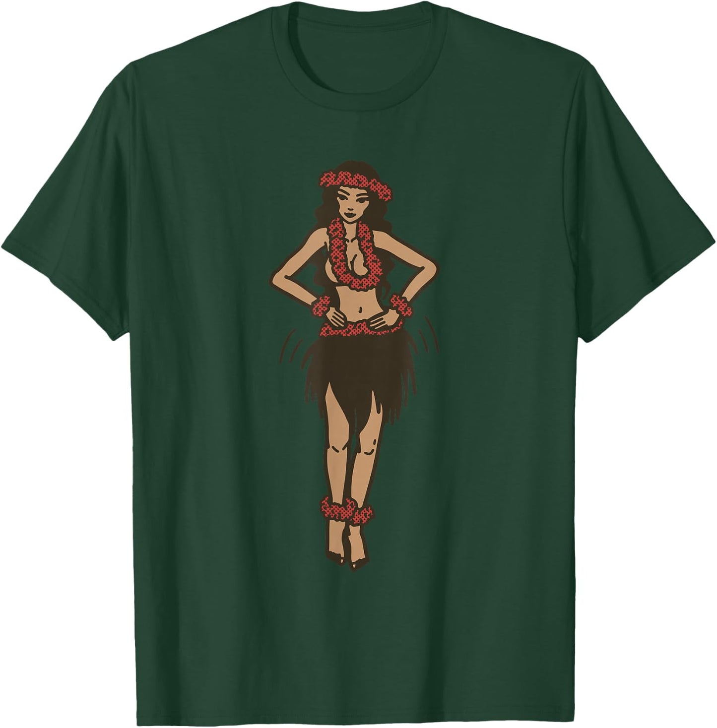 Hula Girl Vintage T-Shirt - T-Shirt | Forest