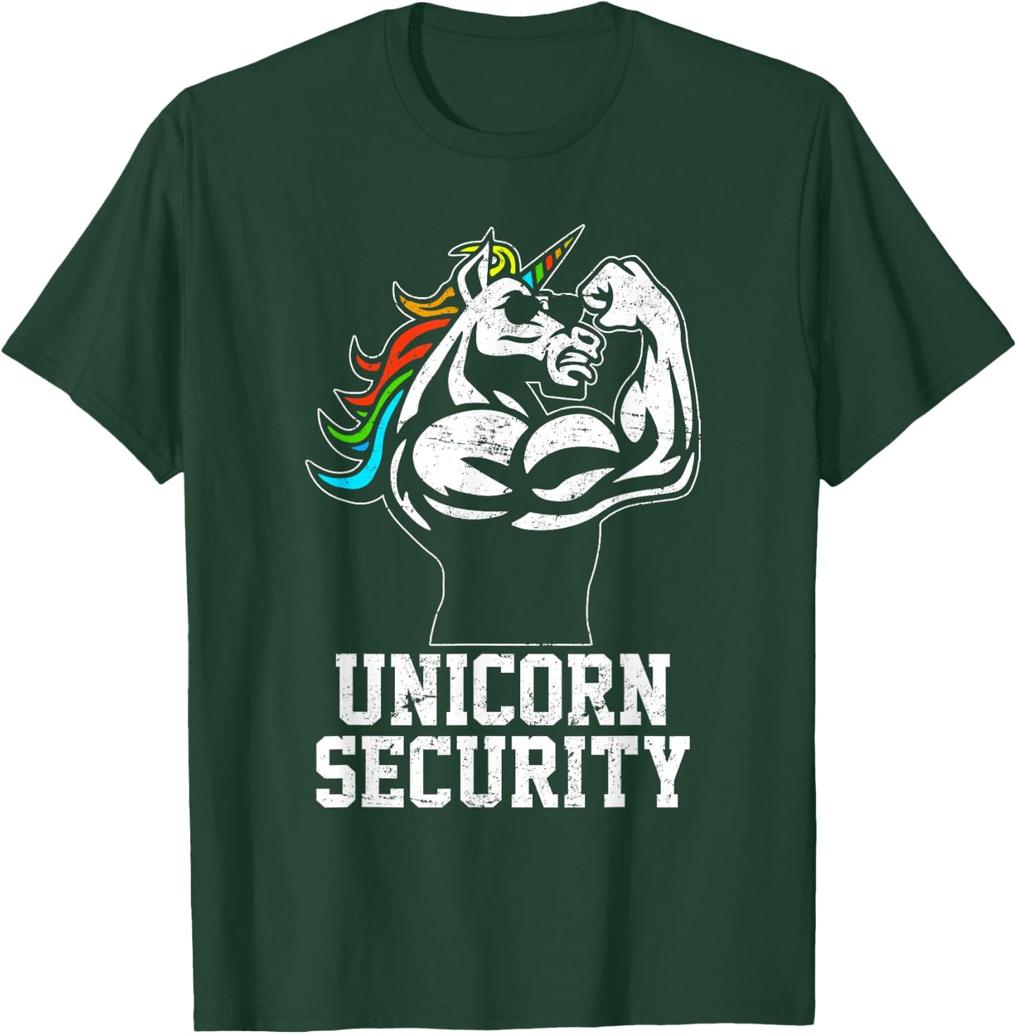 Unicorn Security funny Unicorn Gymer gift dad father day T-Shirt - T-Shirt | Forest