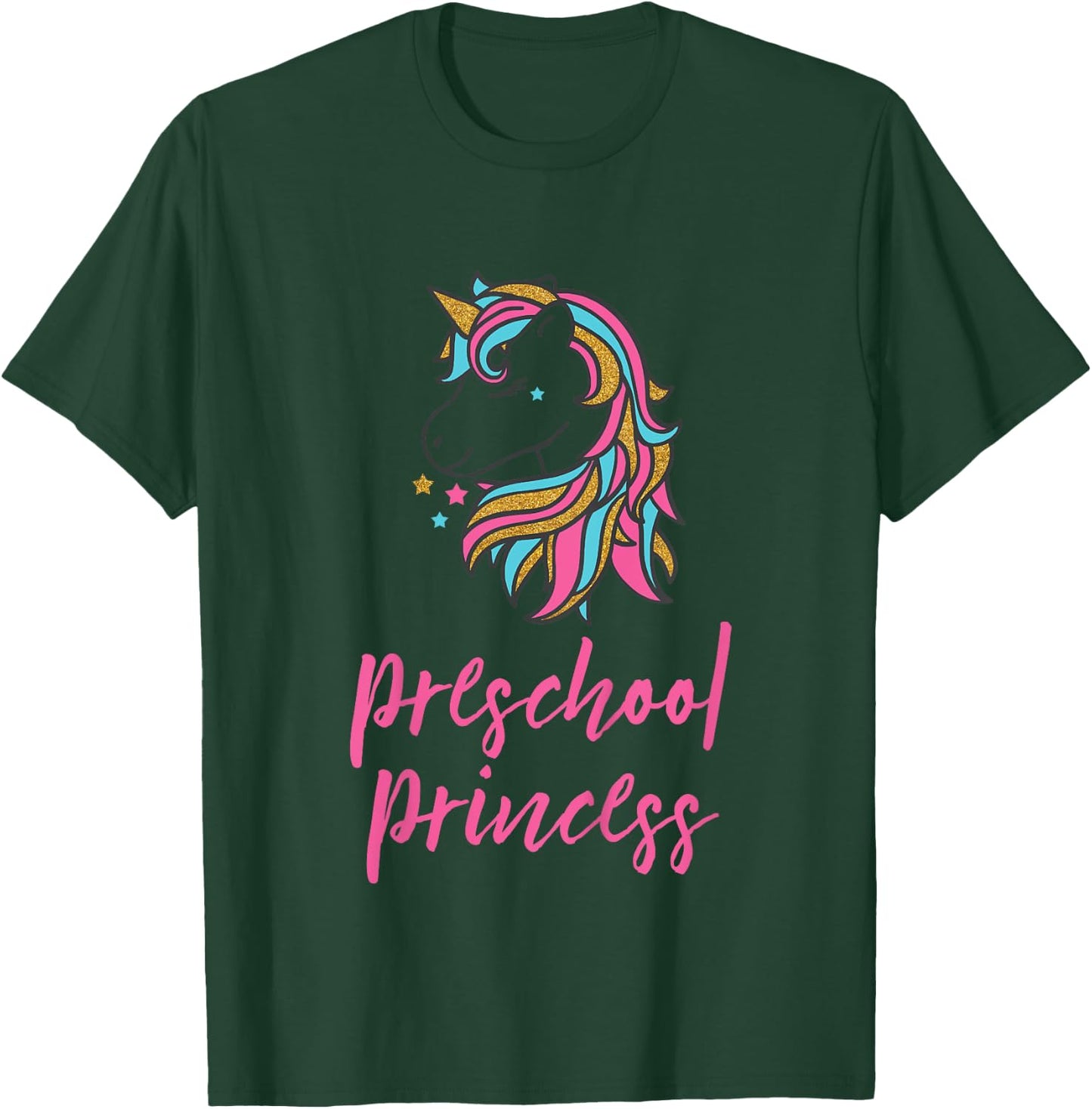 Kids Preschool Princess Unicorn Shirt for Girls, School Shirt T-Shirt - T-Shirt | Forest