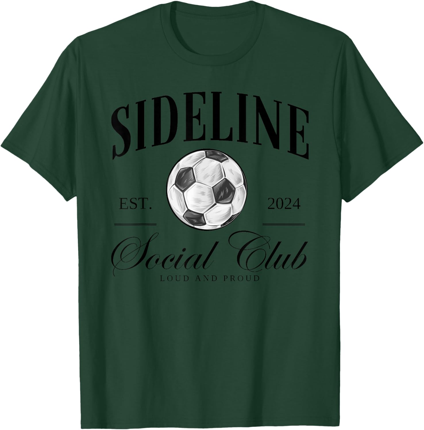 Sideline Social Club Soccer T-Shirt - T-Shirt | Forest