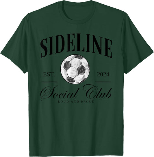 Sideline Social Club Soccer T-Shirt - T-Shirt | Forest