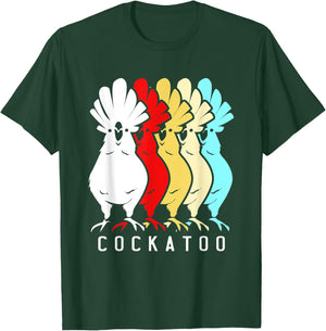 Retro Vintage Cockatoo Squad T-Shirt - T-Shirt | Forest
