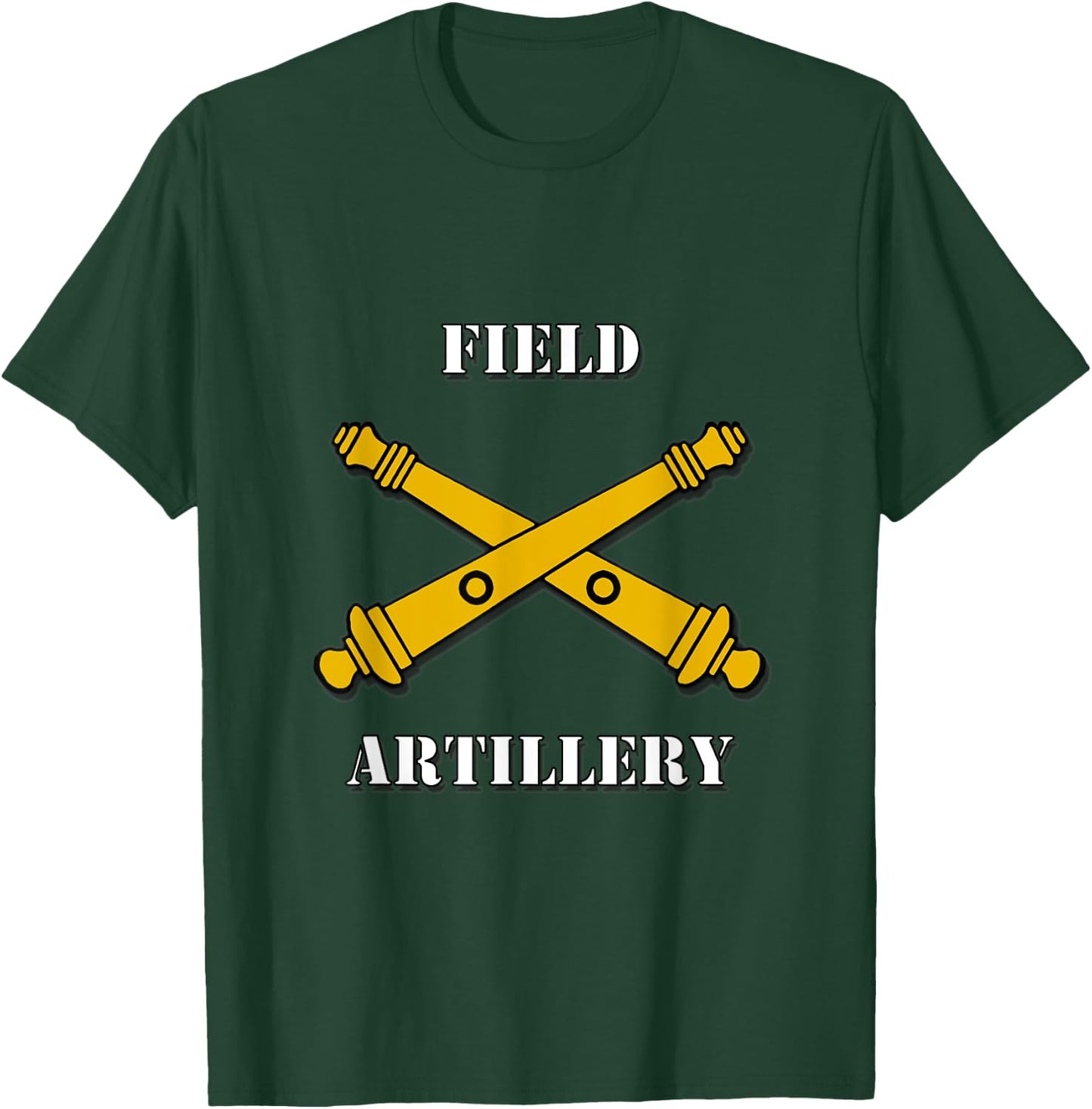 Field Artillery w/Crossed Cannons Shirt T-Shirt - T-Shirt | Forest