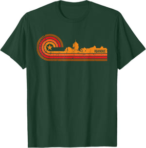 Retro Roanoke - Roanoke VA Skyline Shirt T-Shirt - T-Shirt | Forest