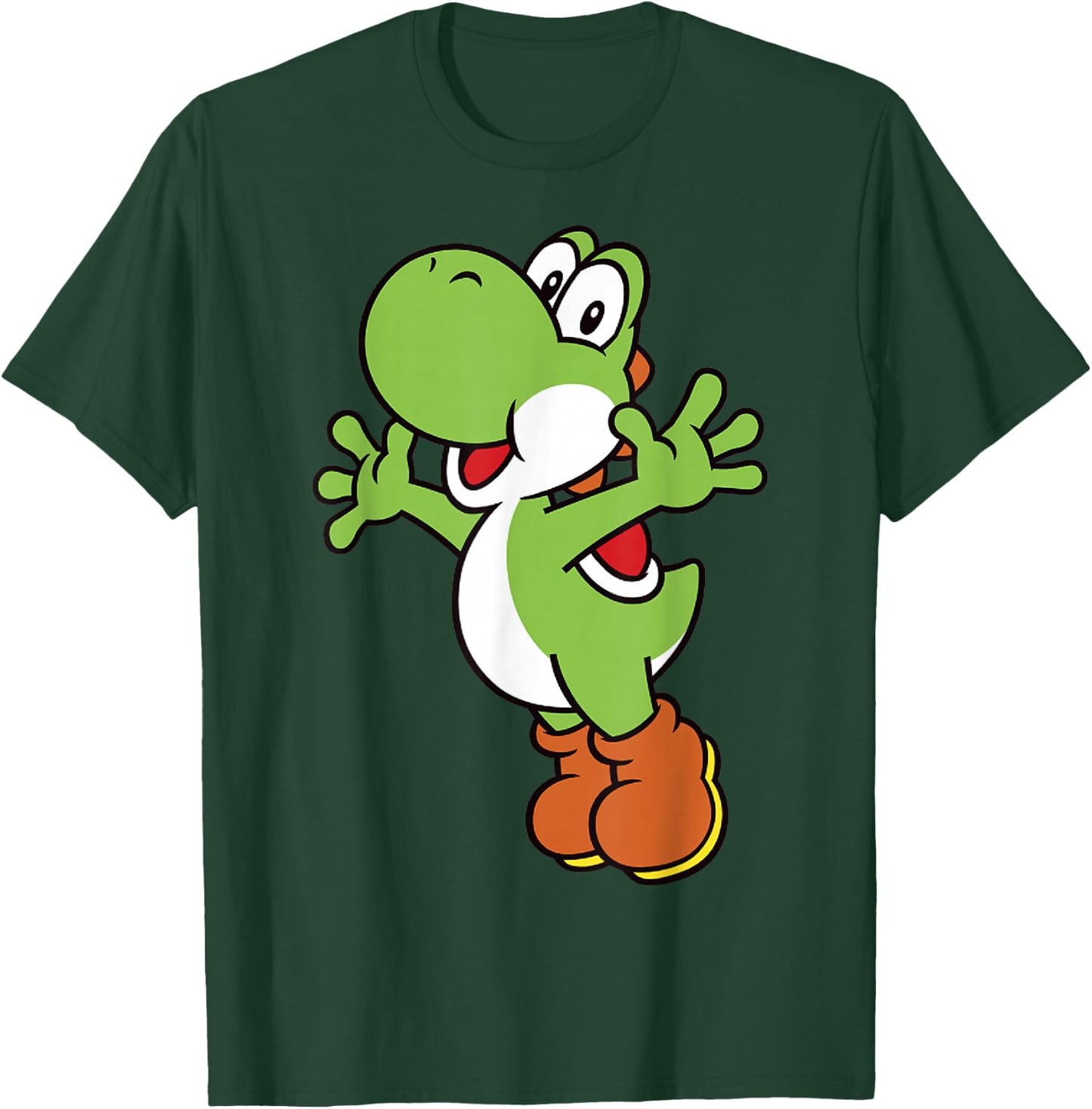 Super Mario Yoshi Classic Jump Portrait T-Shirt - T-Shirt | Forest